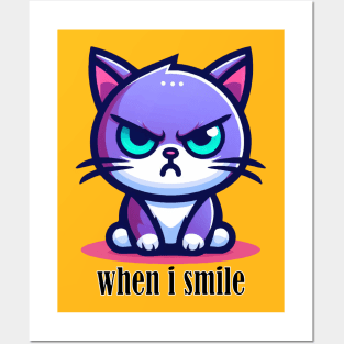 When i smile Posters and Art